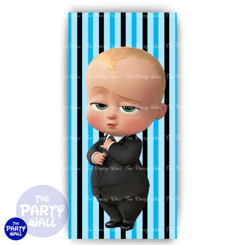 Un Jefe en Pañales/Baby Boss - Funda para mampara de punta redonda o rectangular The Party Wall