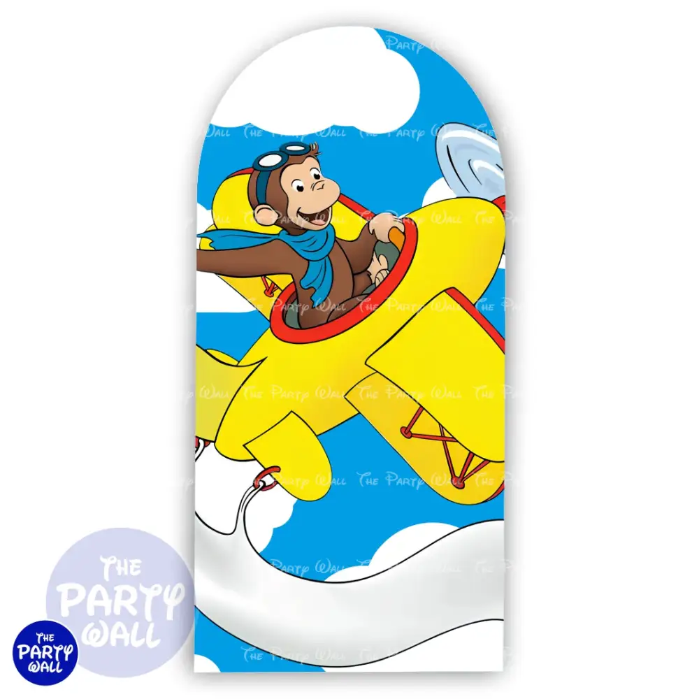 Jorge el Curioso - Funda para mampara de punta redonda o rectangular The Party Wall