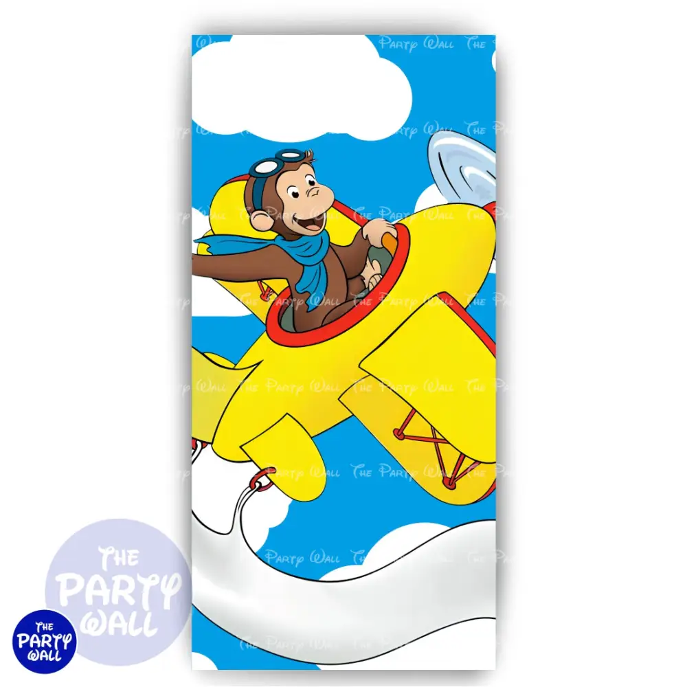 Jorge el Curioso - Funda para mampara de punta redonda o rectangular The Party Wall