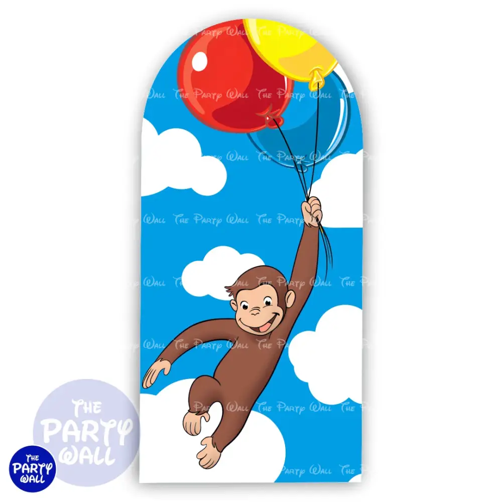 Jorge el Curioso - Funda para mampara de punta redonda o rectangular The Party Wall