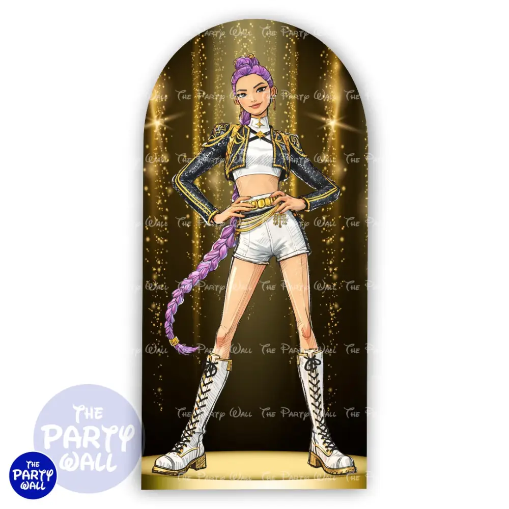 KPop Demon Hunters - Funda para mampara de punta redonda o rectangular The Party Wall