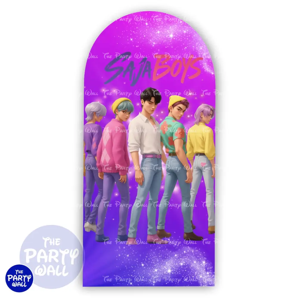 KPop Demon Hunters - Funda para mampara de punta redonda o rectangular The Party Wall