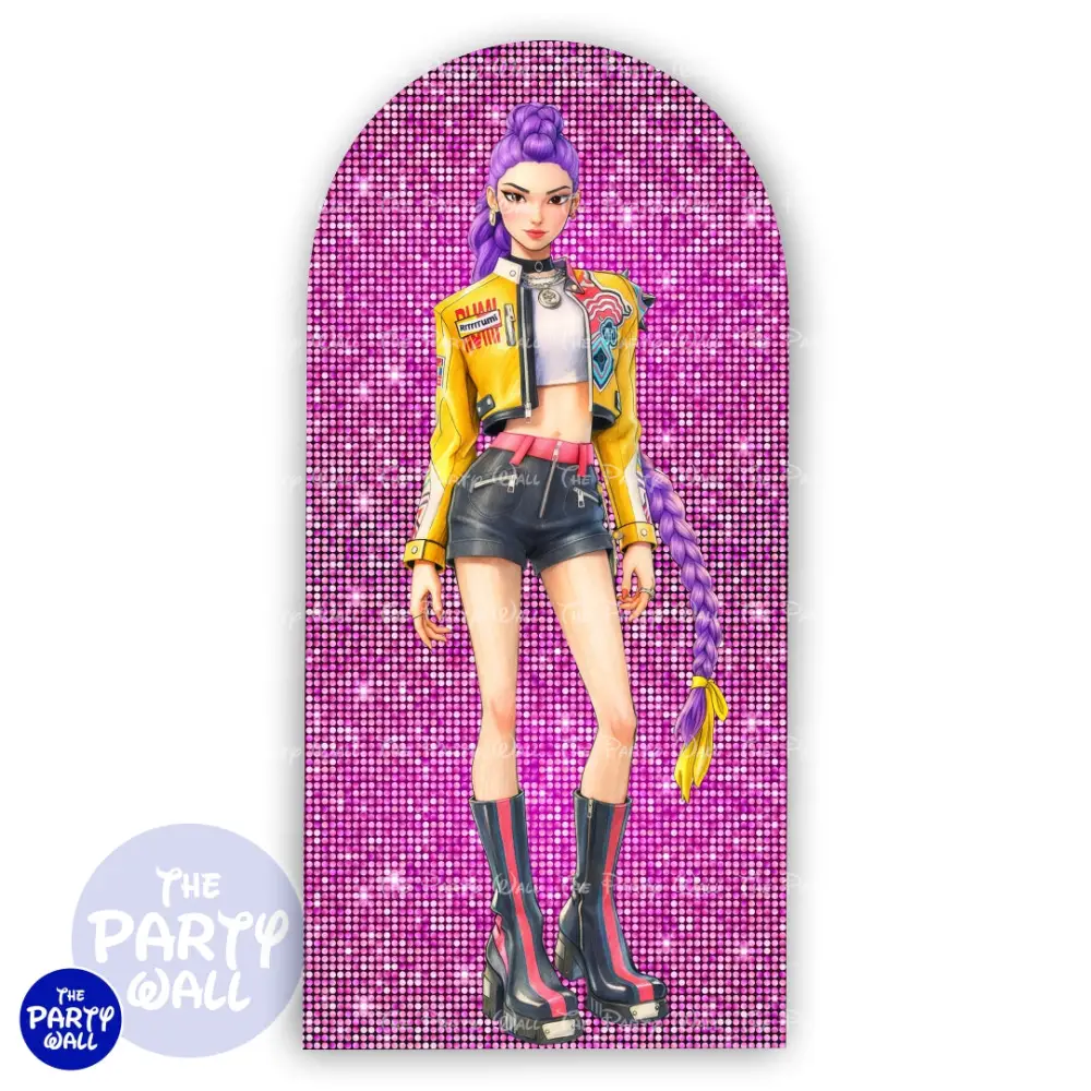 KPop Demon Hunters - Funda para mampara de punta redonda o rectangular The Party Wall