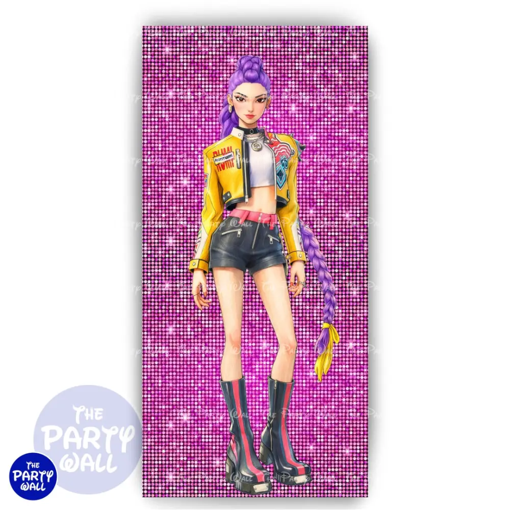 KPop Demon Hunters - Funda para mampara de punta redonda o rectangular The Party Wall