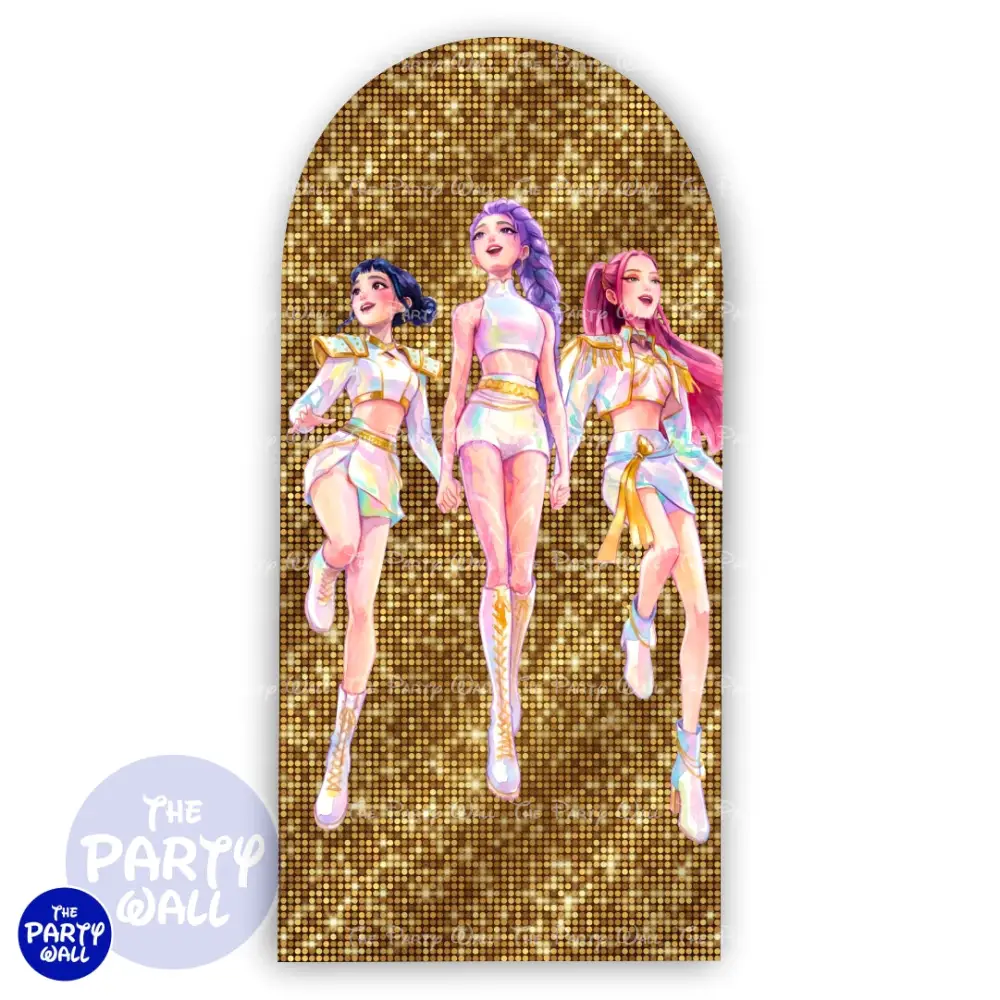 KPop Demon Hunters - Funda para mampara de punta redonda o rectangular The Party Wall