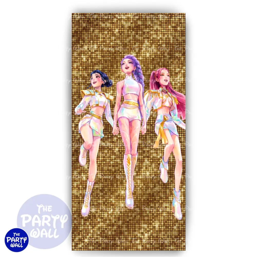 KPop Demon Hunters - Funda para mampara de punta redonda o rectangular The Party Wall