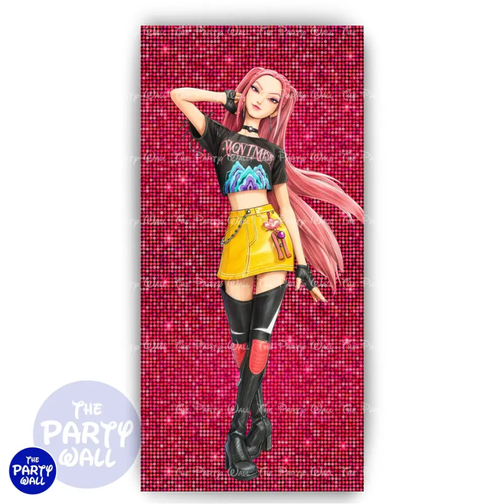 KPop Demon Hunters - Funda para mampara de punta redonda o rectangular The Party Wall