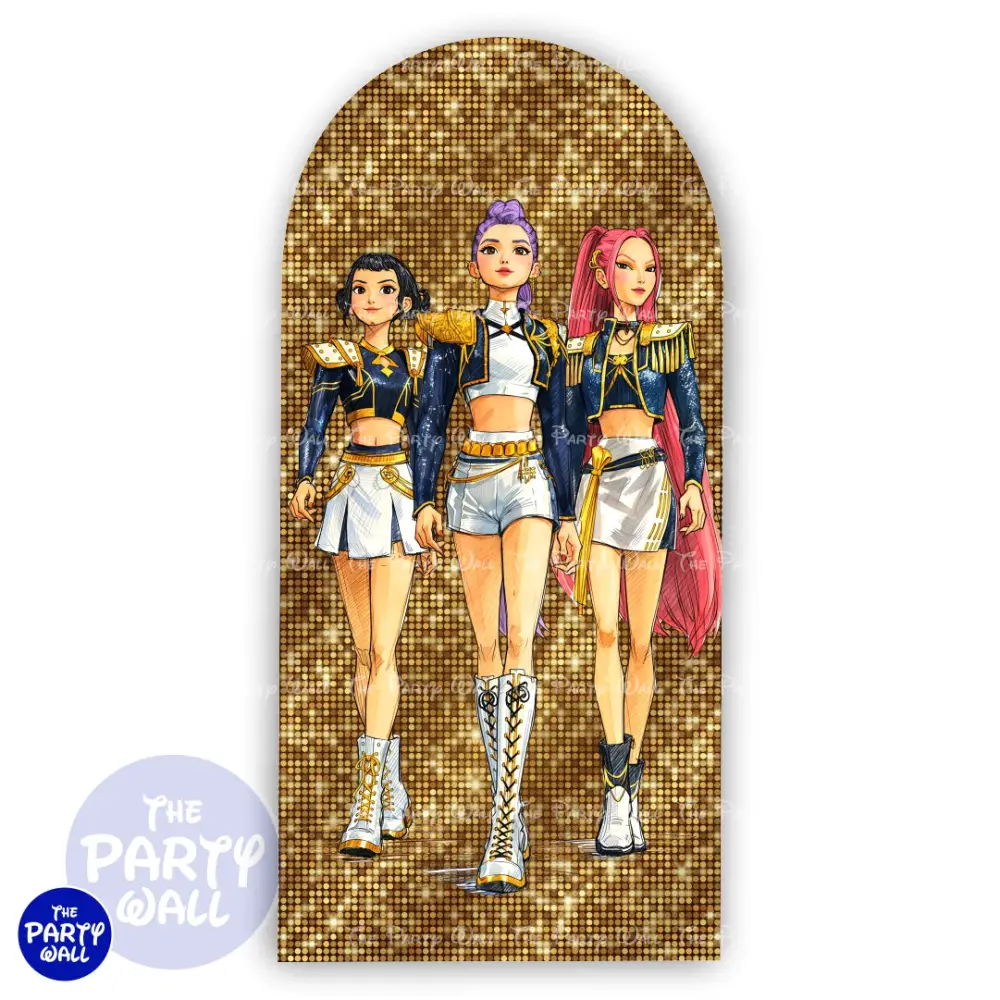 KPop Demon Hunters - Funda para mampara de punta redonda o rectangular The Party Wall