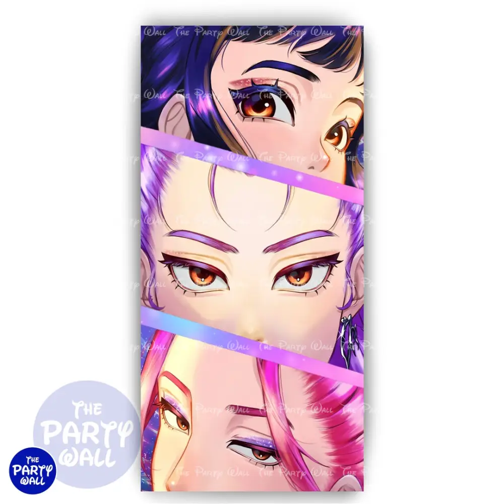 KPop Demon Hunters - Funda para mampara de punta redonda o rectangular The Party Wall