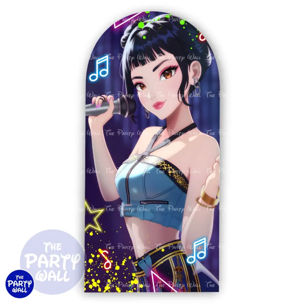 KPop Demon Hunters - Funda para mampara de punta redonda o rectangular The Party Wall