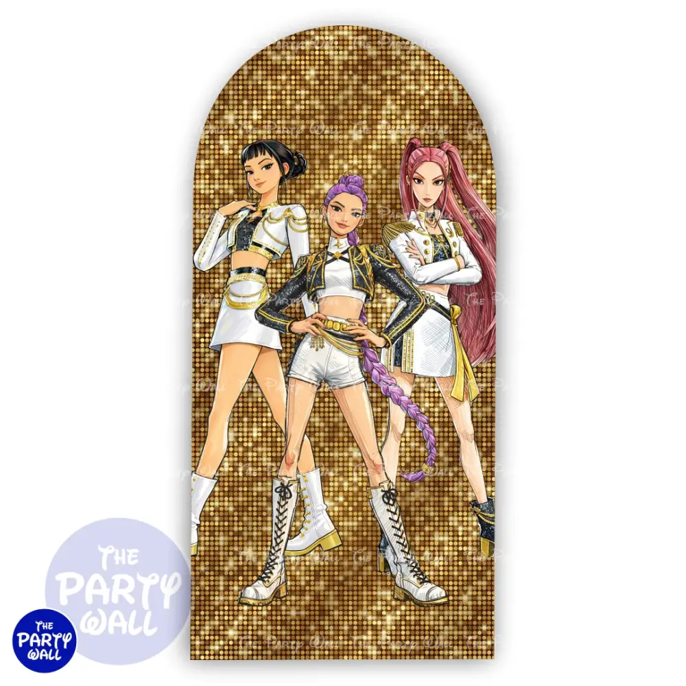 KPop Demon Hunters - Funda para mampara de punta redonda o rectangular The Party Wall