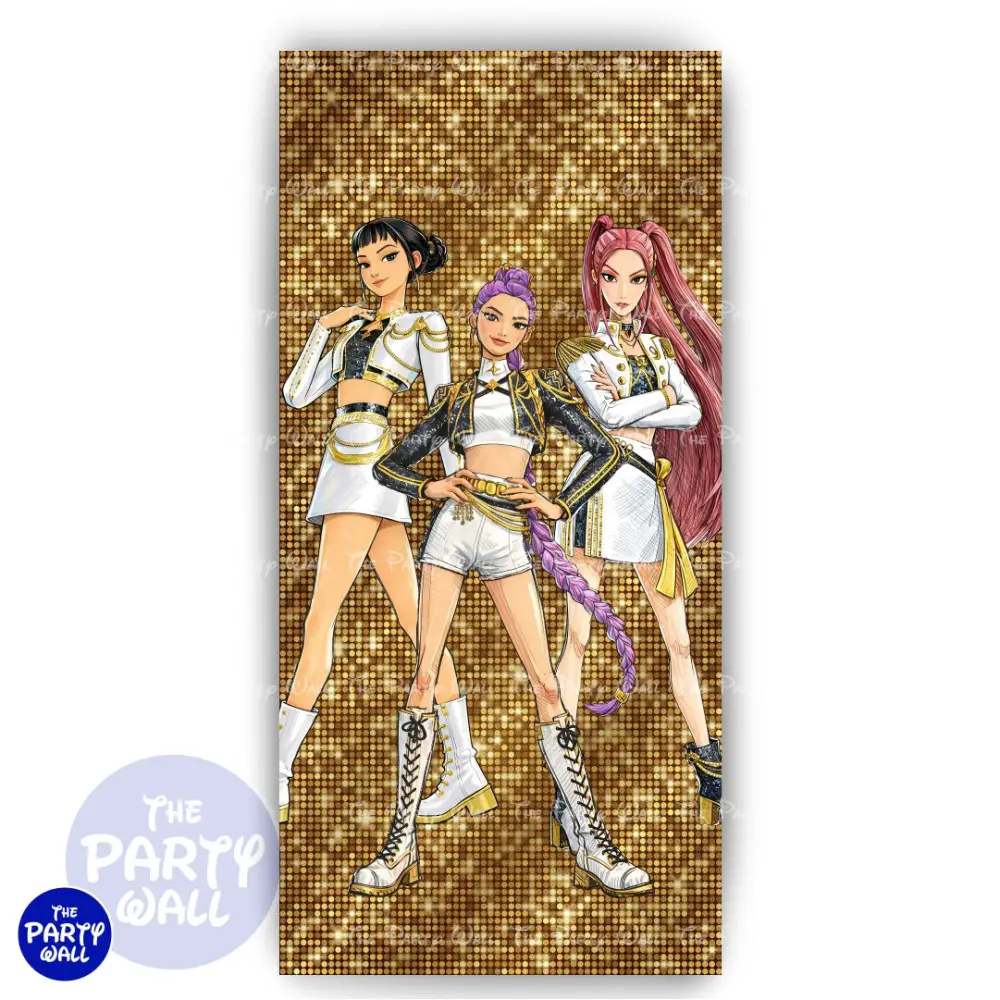 KPop Demon Hunters - Funda para mampara de punta redonda o rectangular The Party Wall