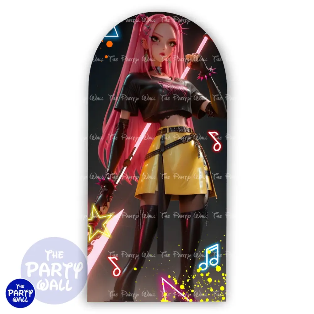 KPop Demon Hunters - Funda para mampara de punta redonda o rectangular The Party Wall