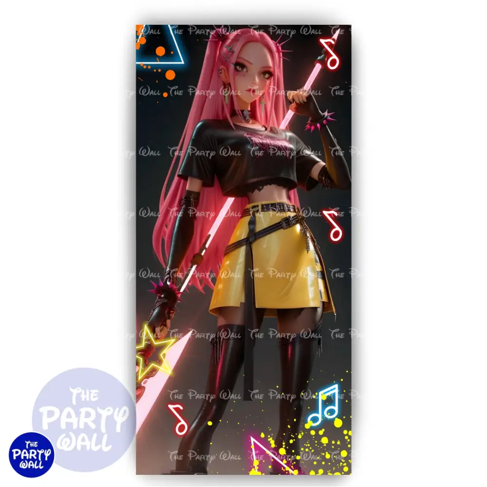 KPop Demon Hunters - Funda para mampara de punta redonda o rectangular The Party Wall