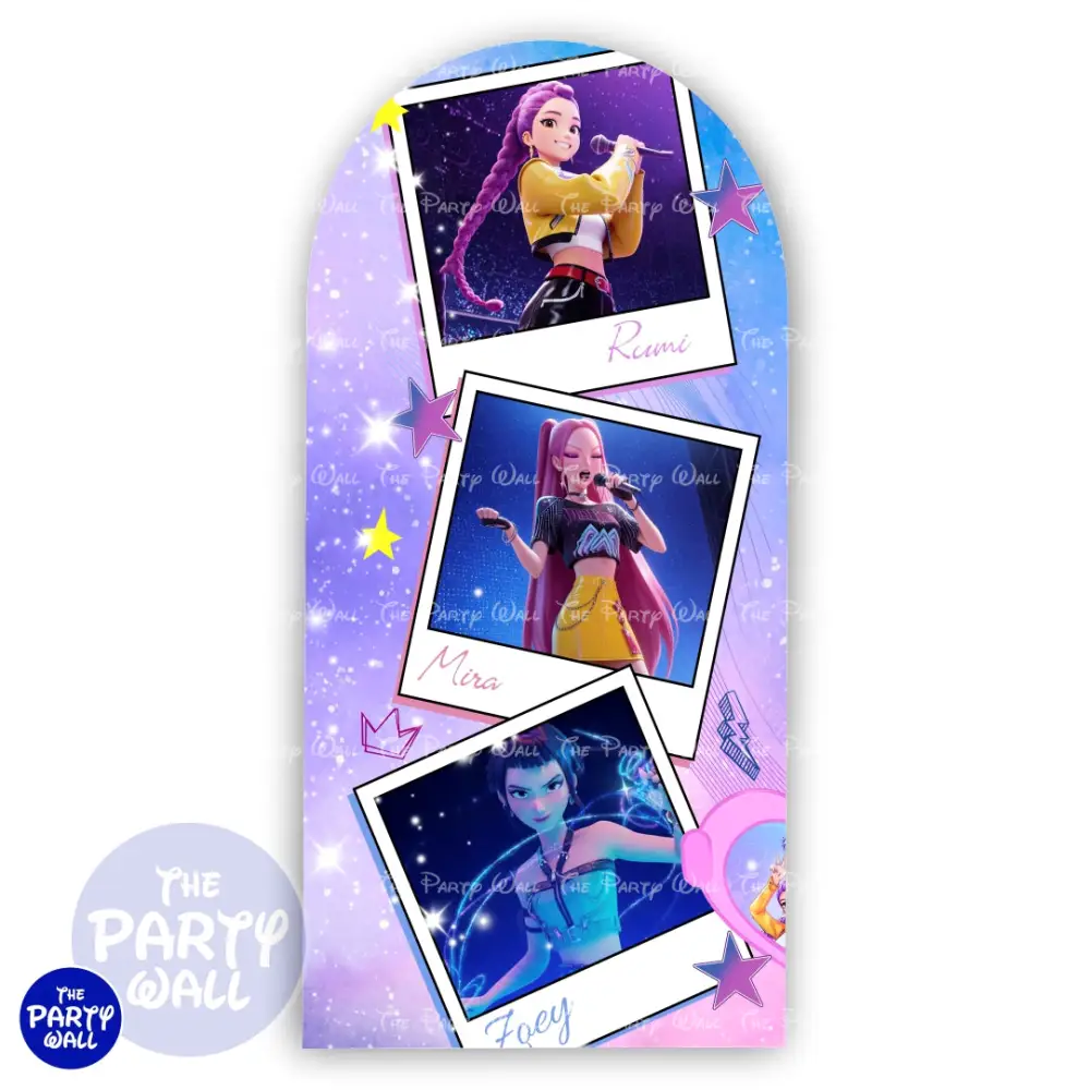 KPop Demon Hunters - Funda para mampara de punta redonda o rectangular The Party Wall