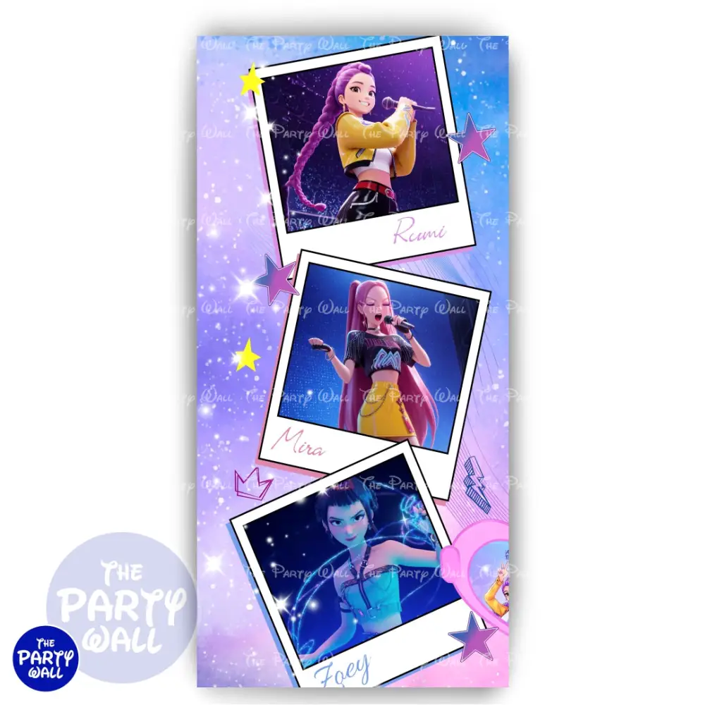 KPop Demon Hunters - Funda para mampara de punta redonda o rectangular The Party Wall