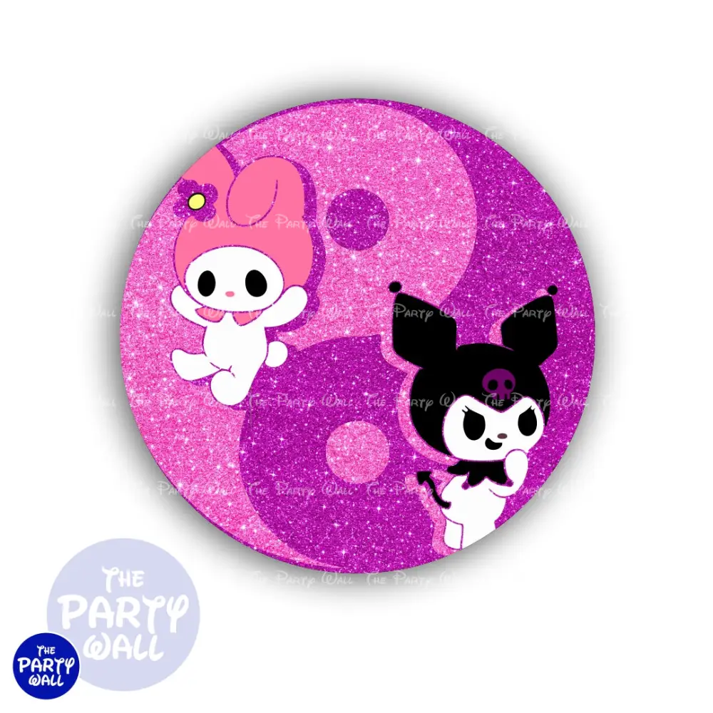 Kuromi y Melody - Funda para mamá circular The Party Wall