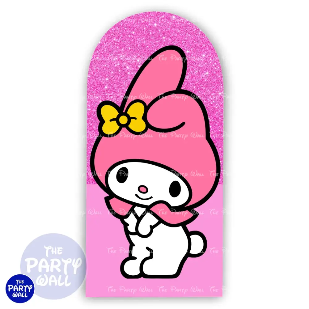 Kuromi y Melody - Funda para mampara de punta redonda o rectangular The Party Wall