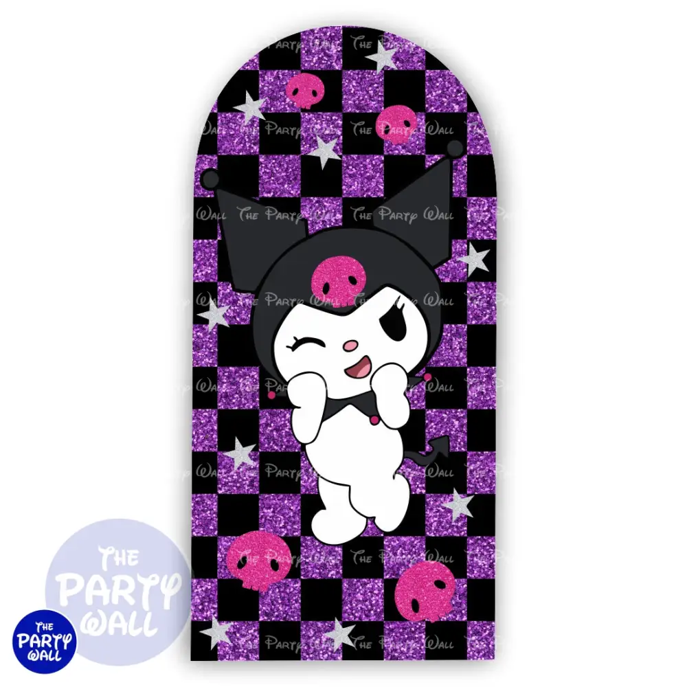 Kuromi y Melody - Funda para mampara de punta redonda o rectangular The Party Wall