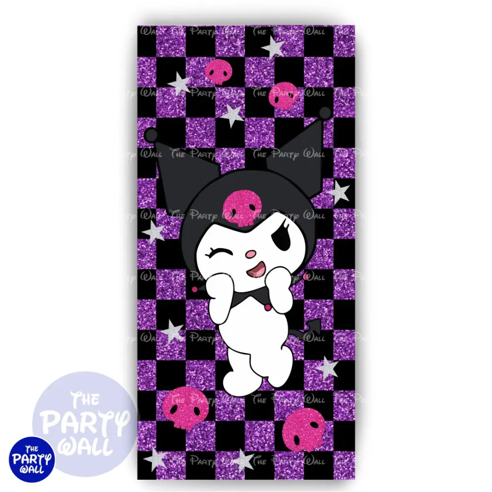Kuromi y Melody - Funda para mampara de punta redonda o rectangular The Party Wall