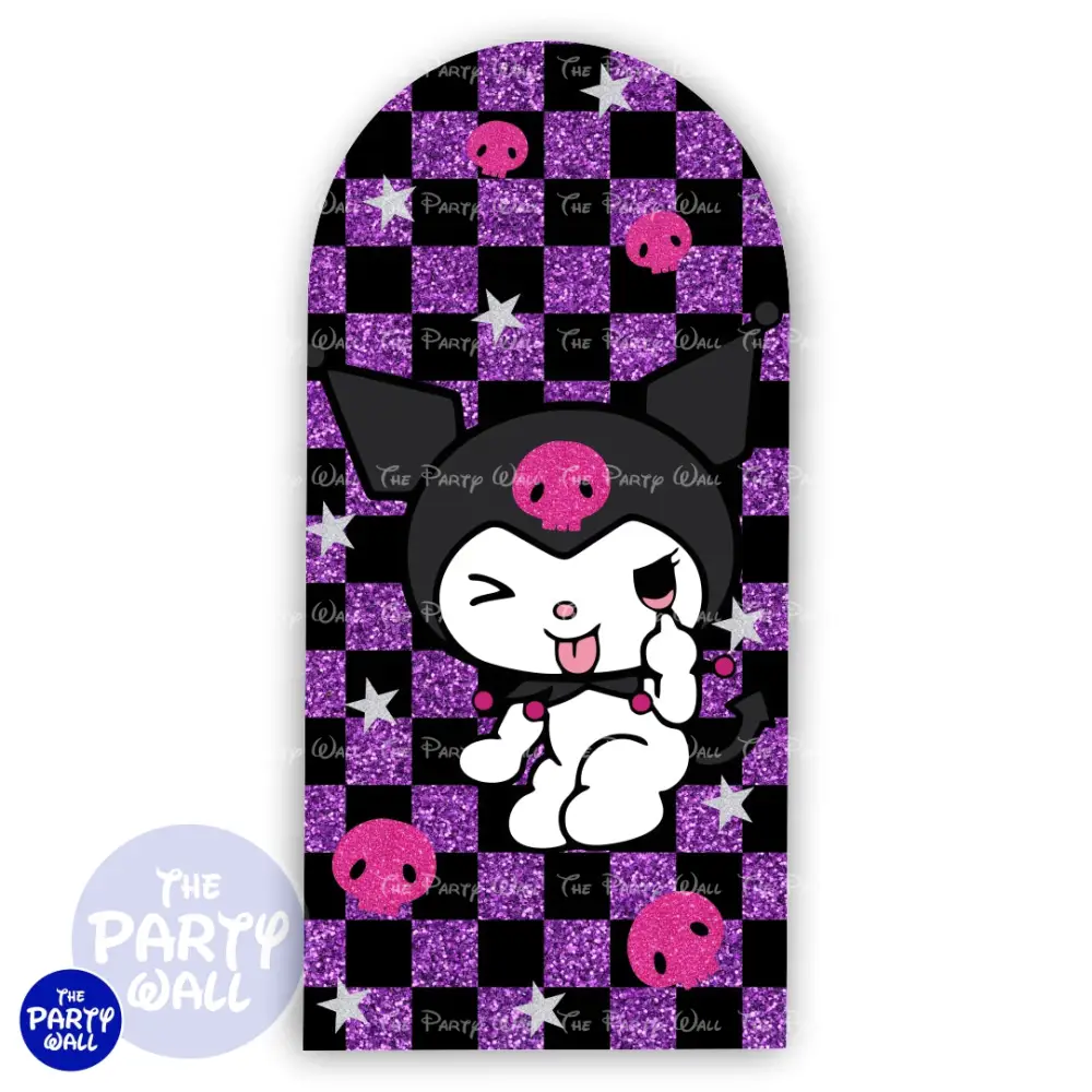Kuromi y Melody - Funda para mampara de punta redonda o rectangular The Party Wall