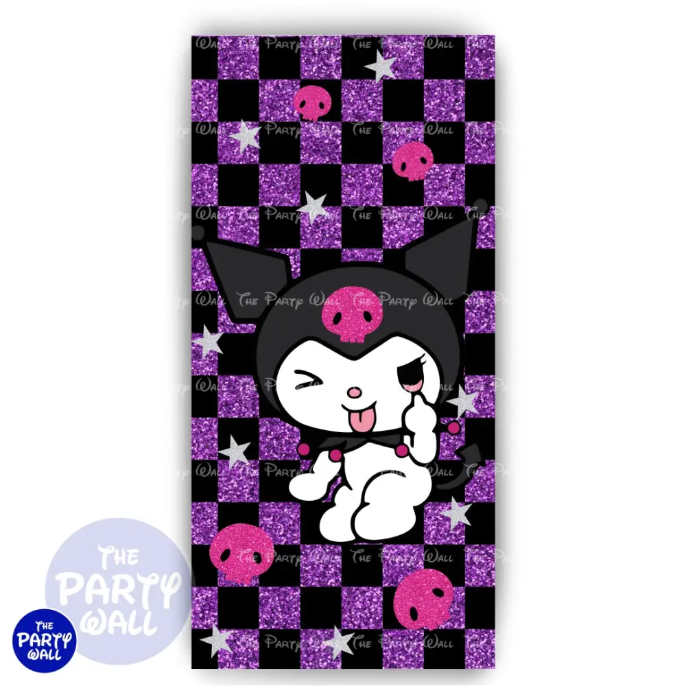 Kuromi y Melody - Funda para mampara de punta redonda o rectangular The Party Wall
