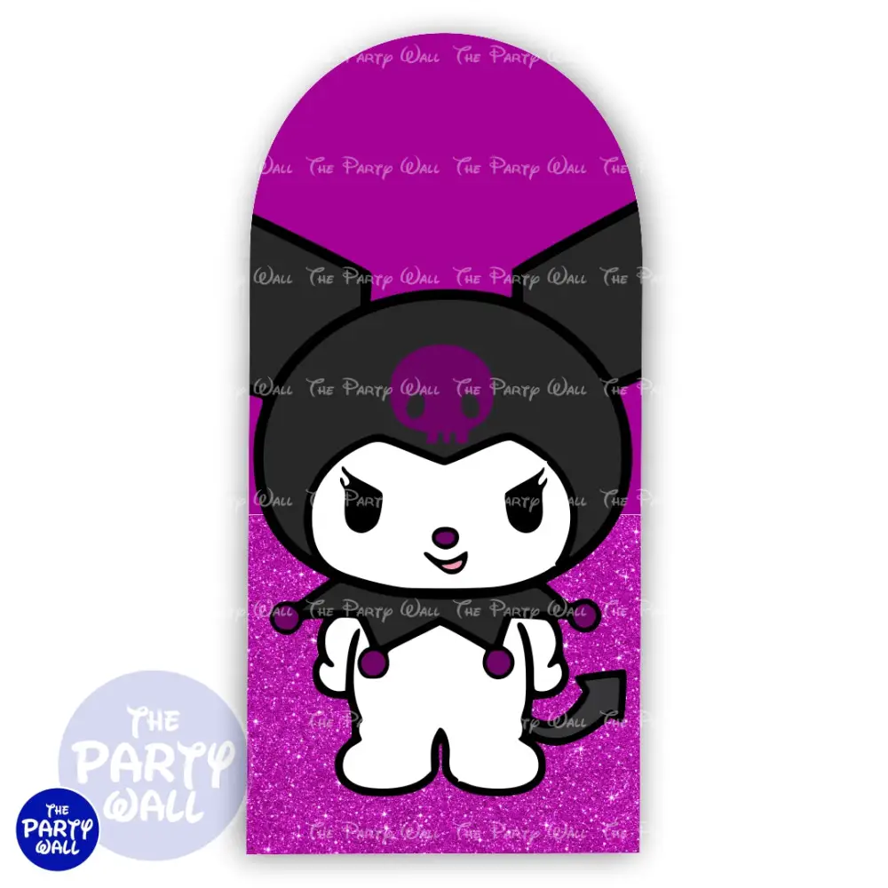 Kuromi y Melody - Funda para mampara de punta redonda o rectangular The Party Wall