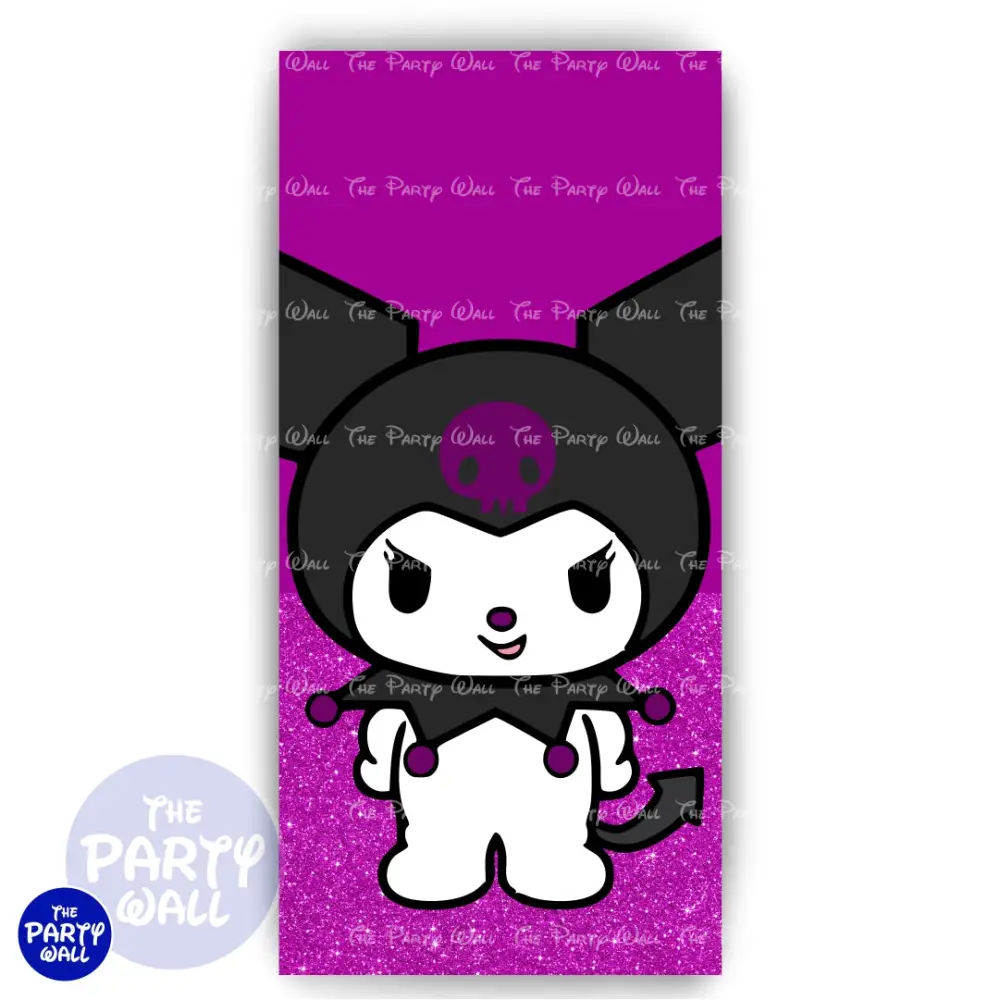 Kuromi y Melody - Funda para mampara de punta redonda o rectangular The Party Wall