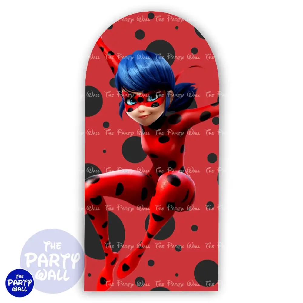 Ladybug - Funda para mampara de punta redonda o rectangular The Party Wall