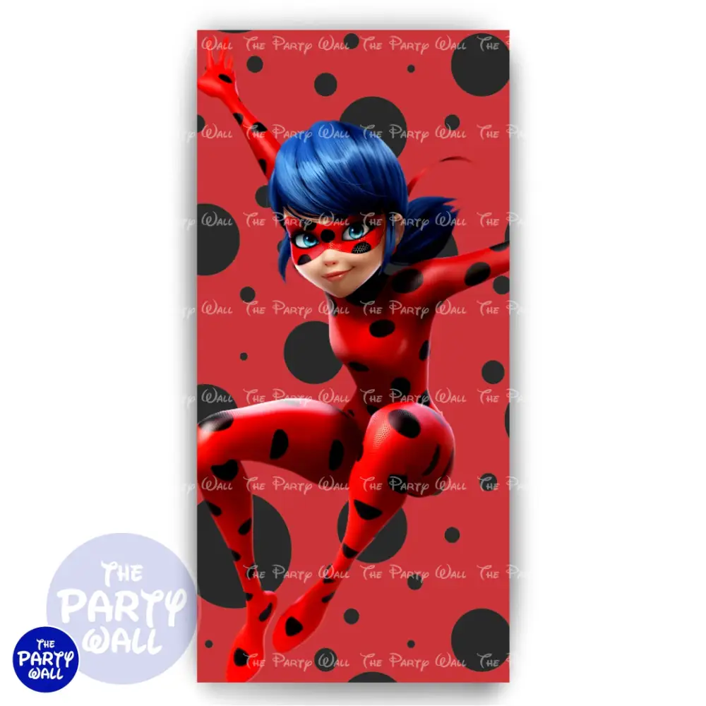 Ladybug - Funda para mampara de punta redonda o rectangular The Party Wall