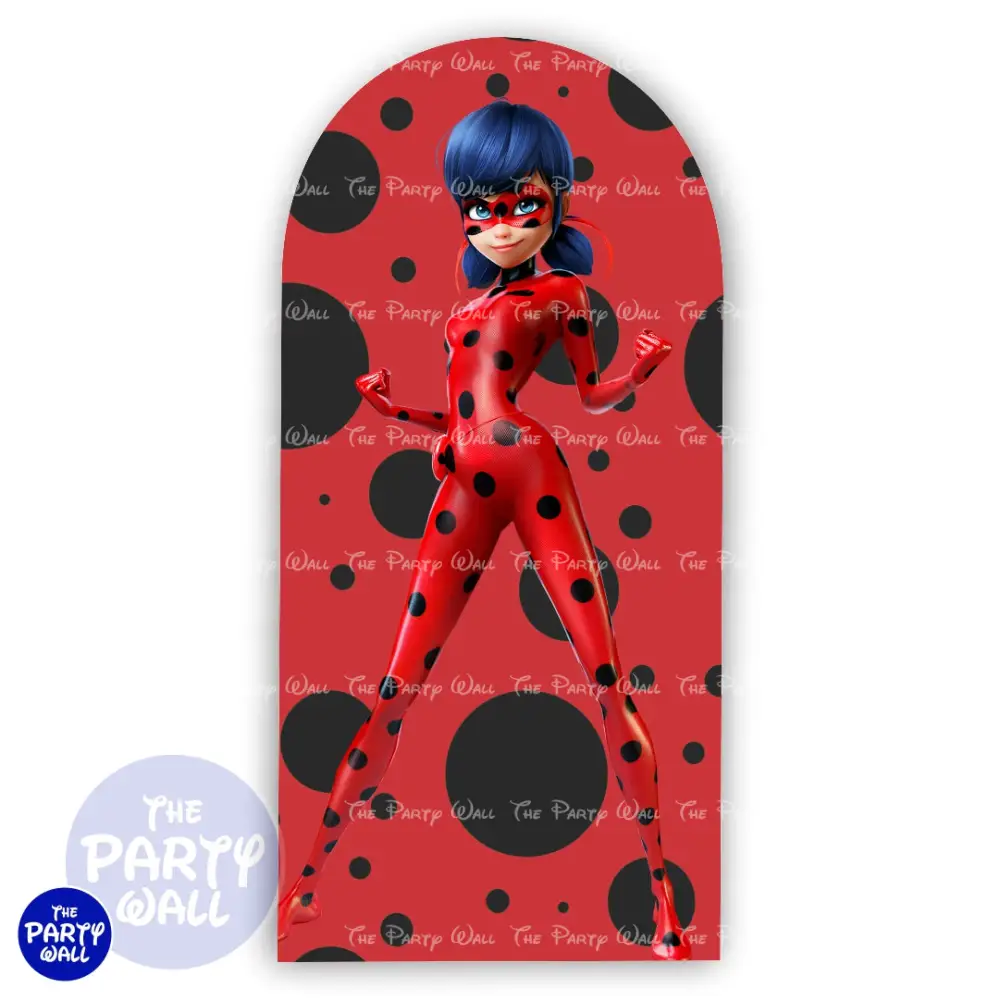 Ladybug - Funda para mampara de punta redonda o rectangular The Party Wall