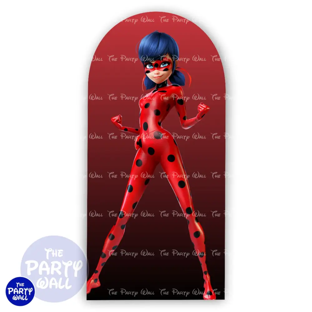 Ladybug - Funda para mampara de punta redonda o rectangular The Party Wall