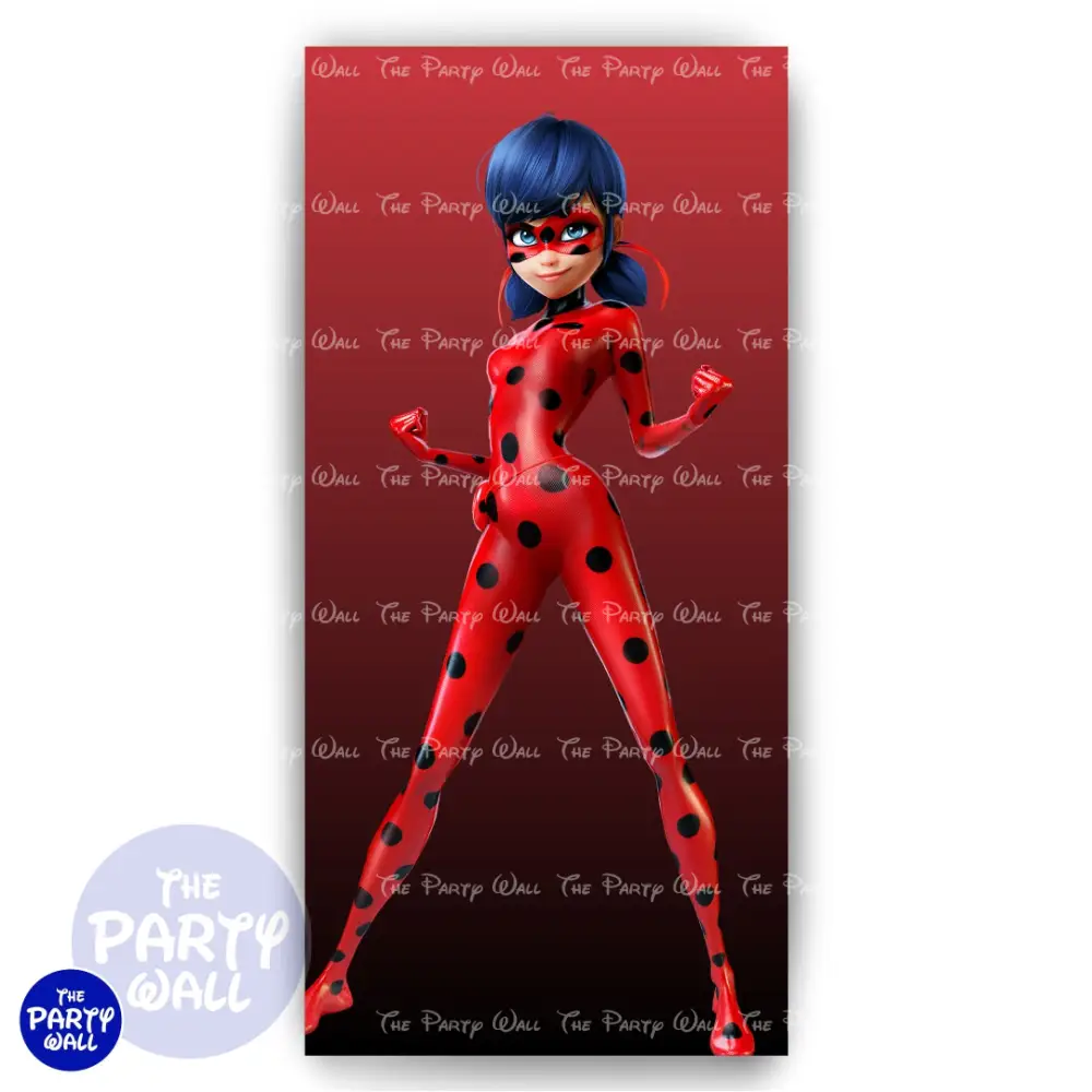 Ladybug - Funda para mampara de punta redonda o rectangular The Party Wall