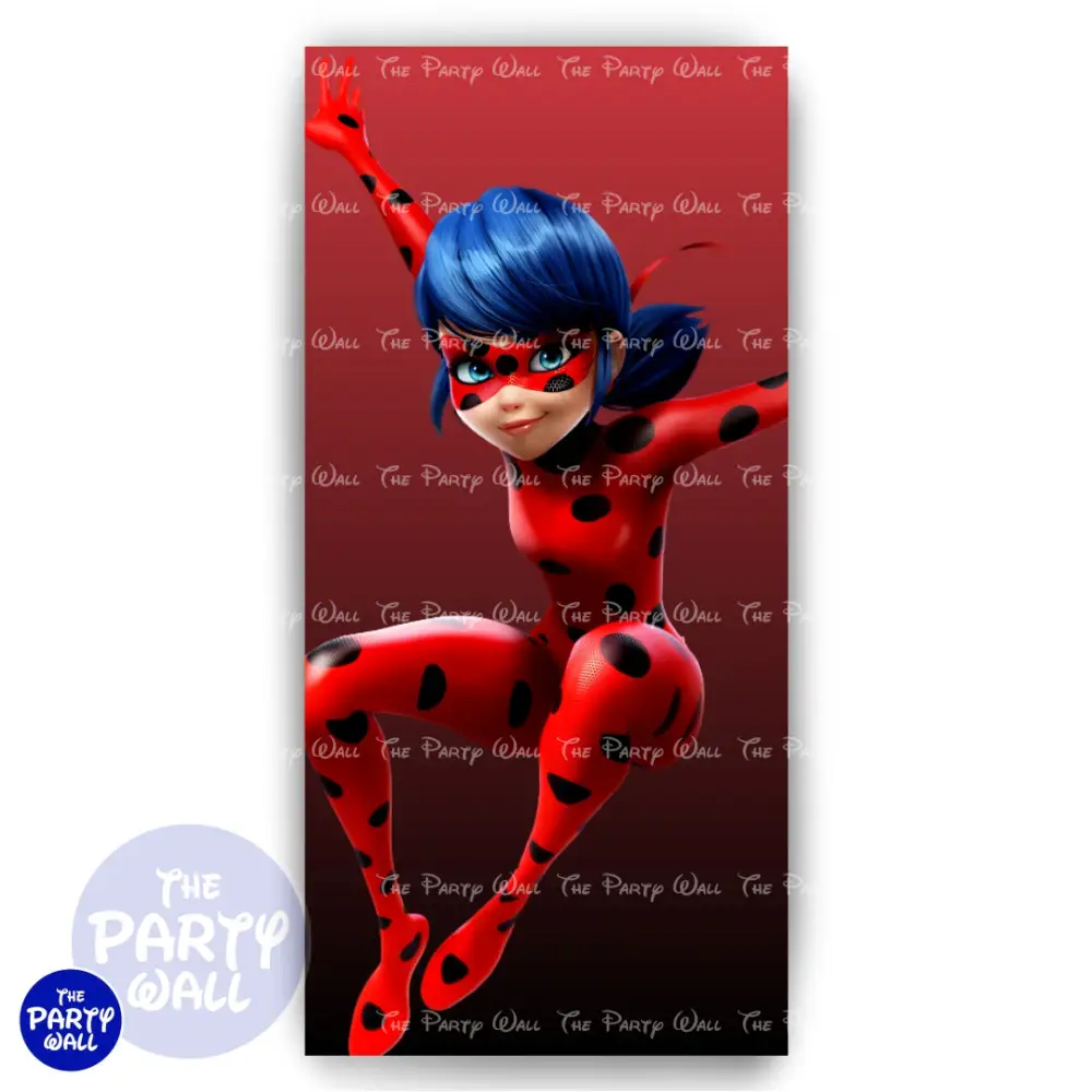 Ladybug - Funda para mampara de punta redonda o rectangular The Party Wall