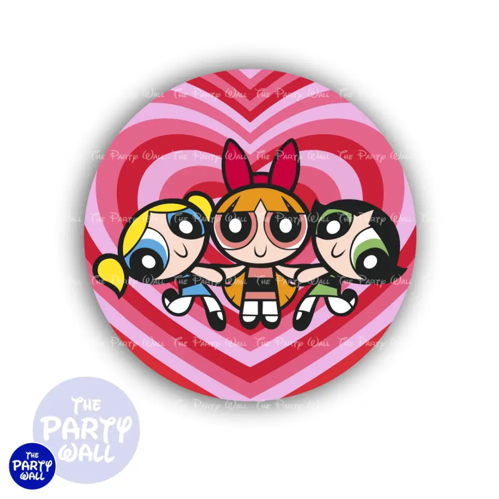 Las Chicas Superpoderosas - Funda para mampara circular The Party Wall