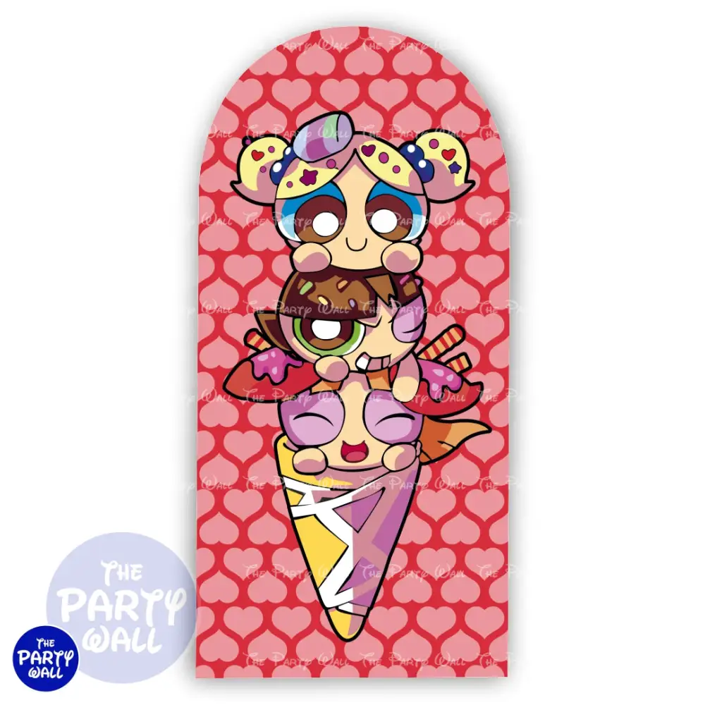 Las Chicas Superpoderosas - Funda para mampara de punta redonda o rectangular The Party Wall