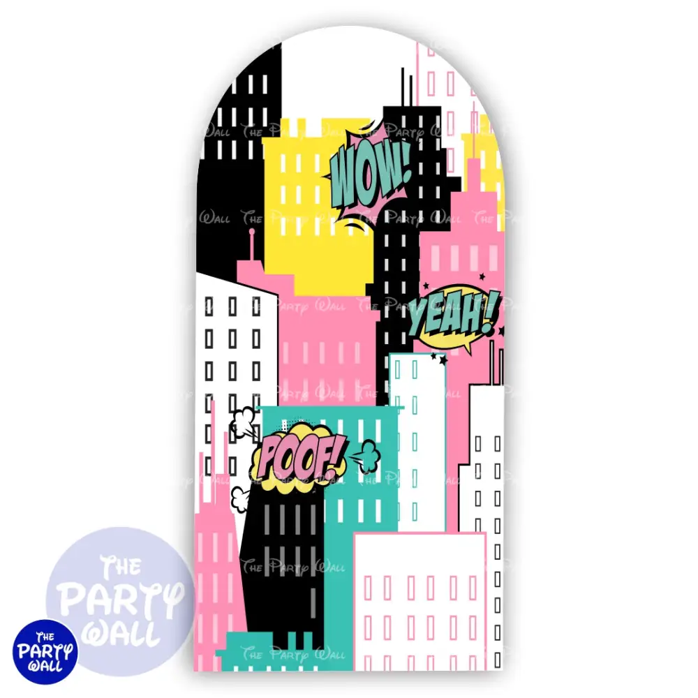 Las Chicas Superpoderosas - Funda para mampara de punta redonda o rectangular The Party Wall
