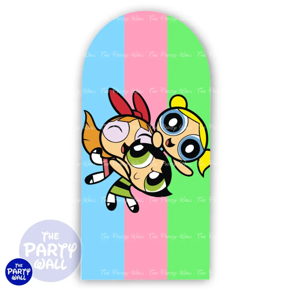 Las Chicas Superpoderosas - Funda para mampara de punta redonda o rectangular The Party Wall