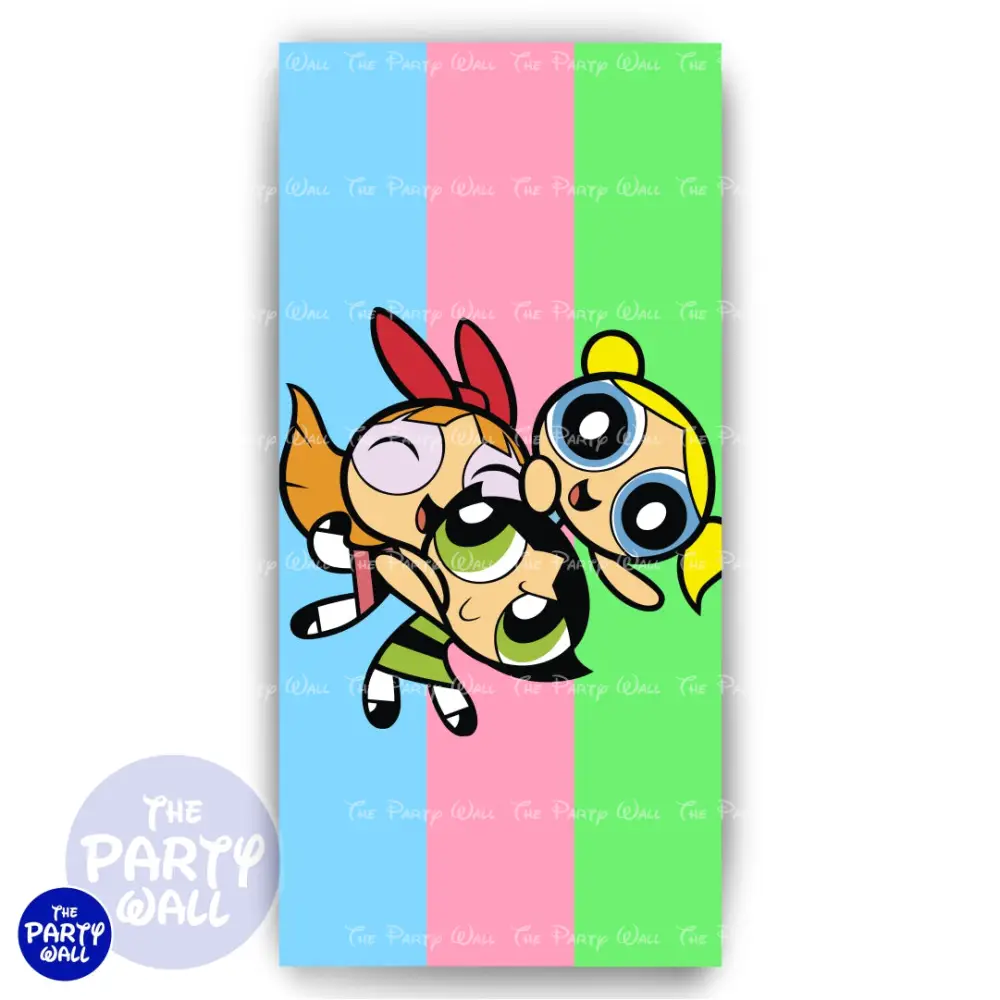 Las Chicas Superpoderosas - Funda para mampara de punta redonda o rectangular The Party Wall
