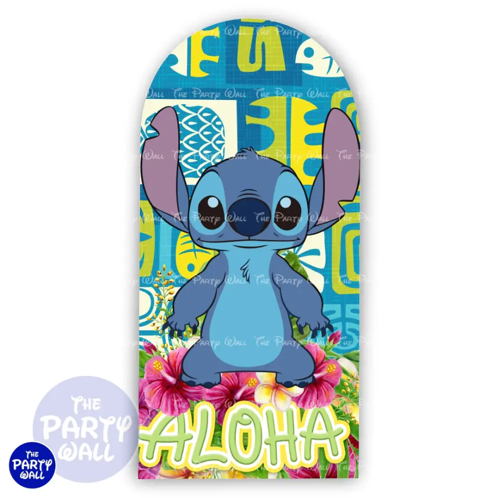 Lilo y Stitch - Funda para mampara de punta redonda o rectangular The Party Wall