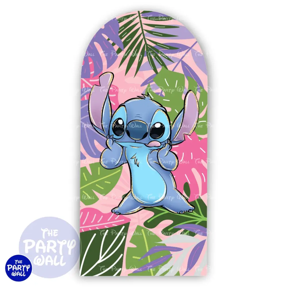 Lilo y Stitch - Funda para mampara de punta redonda o rectangular The Party Wall