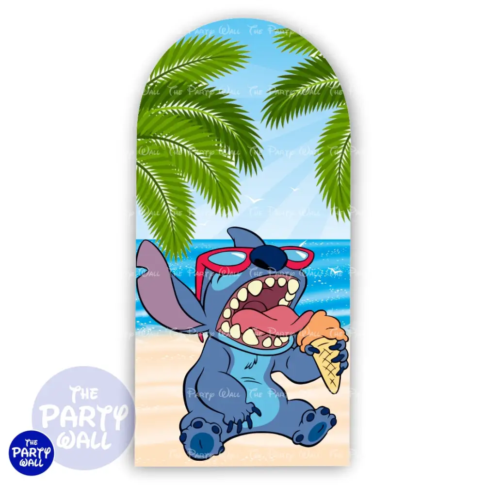 Lilo y Stitch - Funda para mampara de punta redonda o rectangular The Party Wall