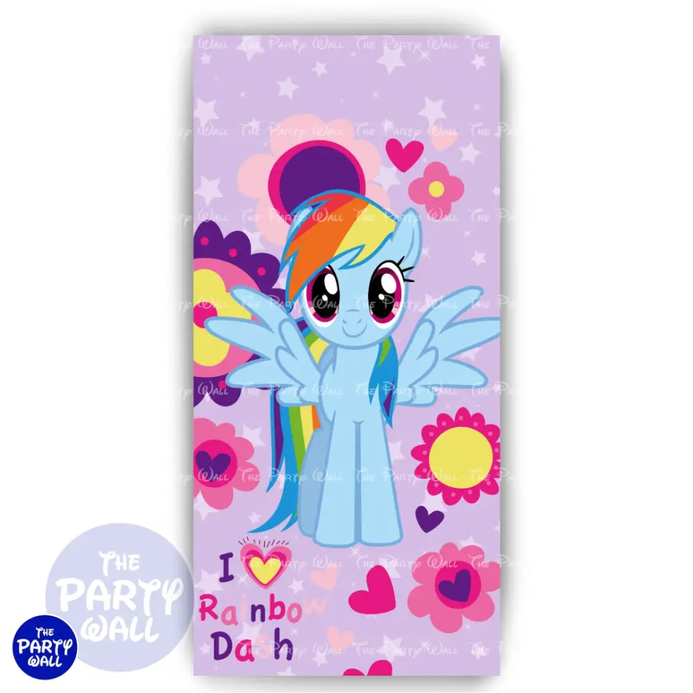 My Little Pony - Funda para mampara de punta redonda o rectangular The Party Wall