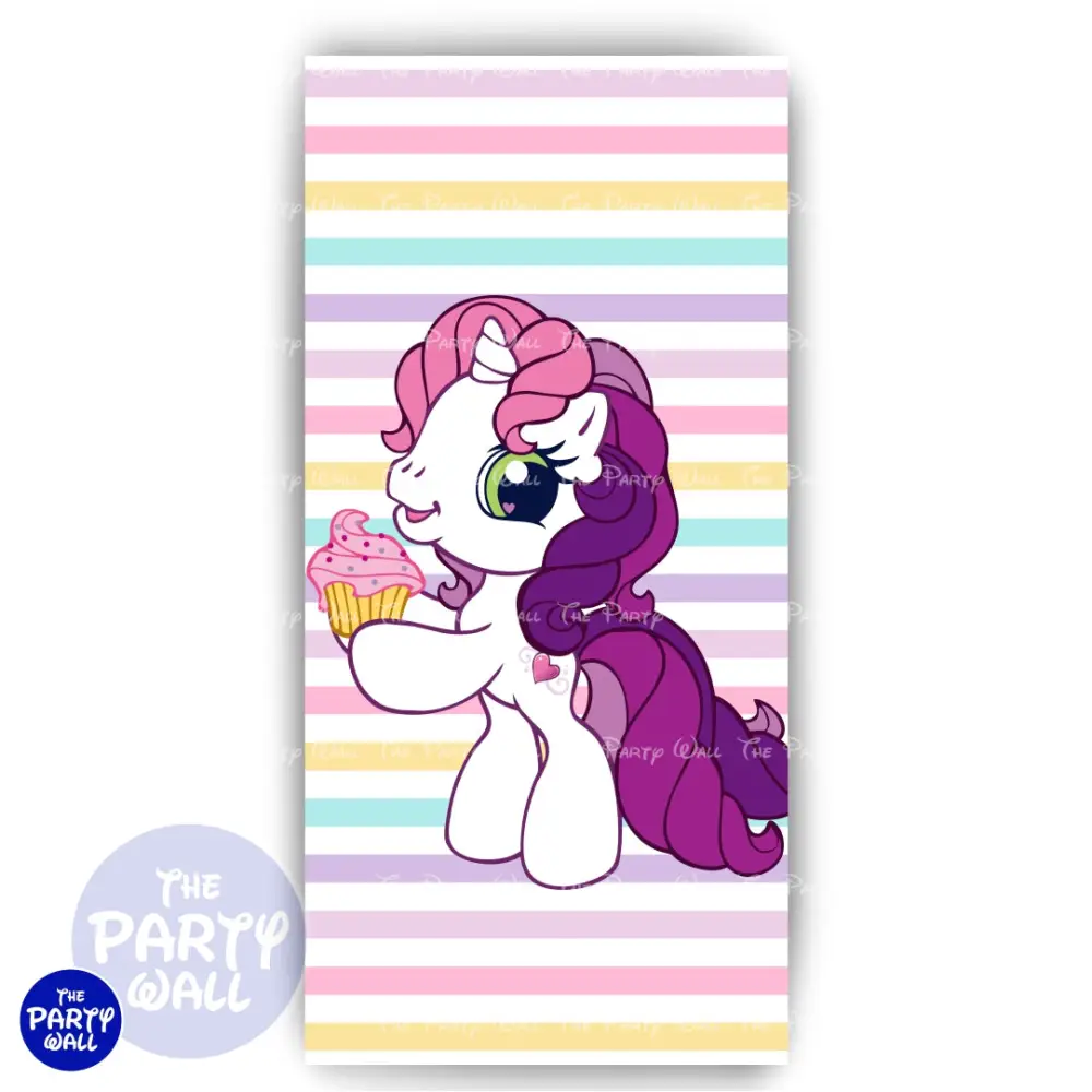 My Little Pony - Funda para mampara de punta redonda o rectangular The Party Wall
