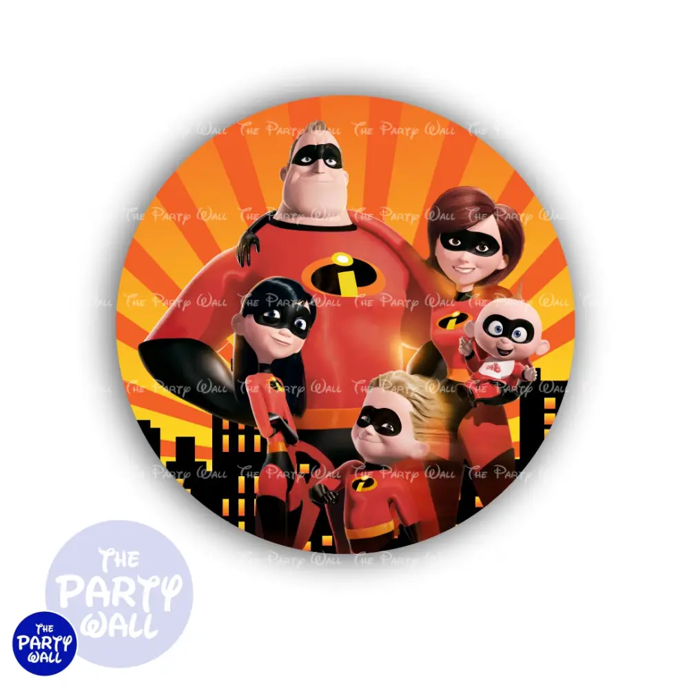 Los Increíbles - Funda para mampara circular The Party Wall