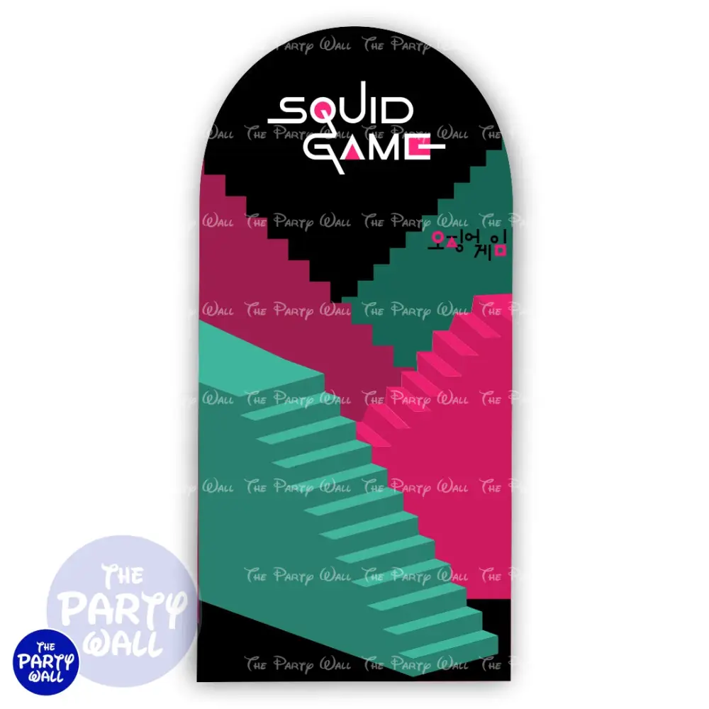 Los juegos del calamar - Funda para mampara de punta redonda o rectangular The Party Wall