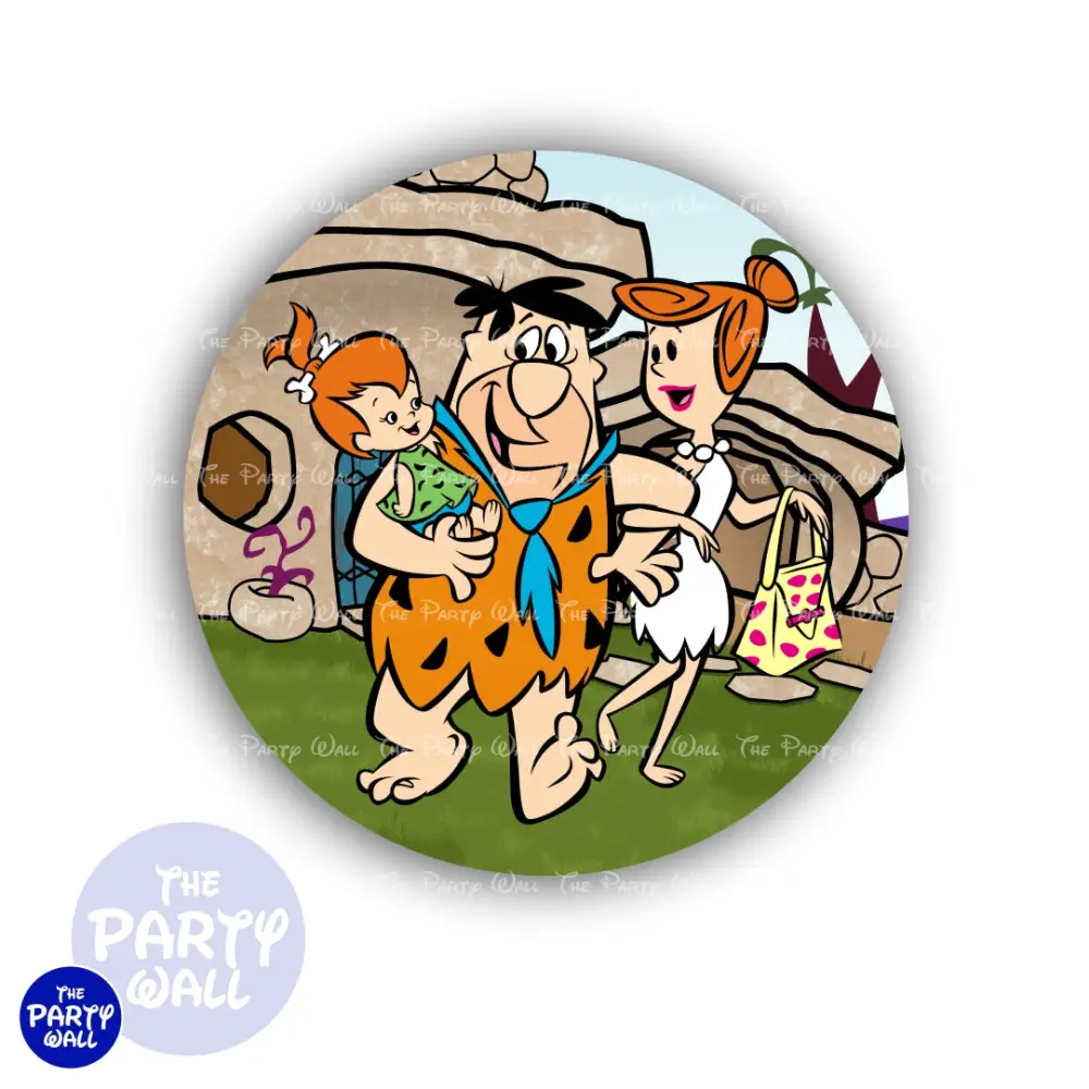 Los Picapiedra - Funda para mampara circular The Party Wall