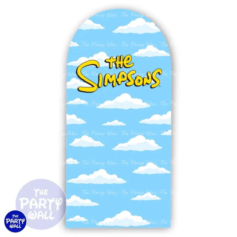 Los Simpson - Funda para mampara de punta redonda o rectangular The Party Wall