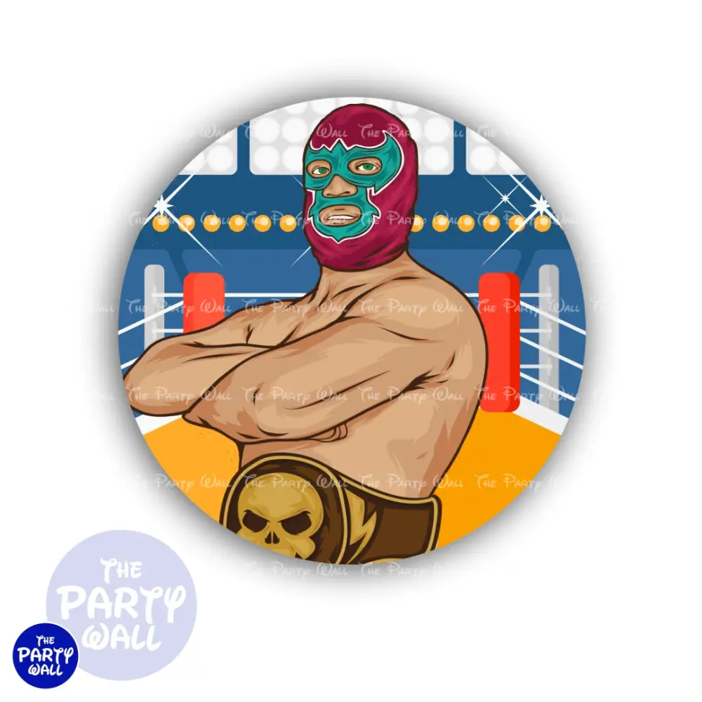 Lucha Libre - Funda para mamá circular The Party Wall