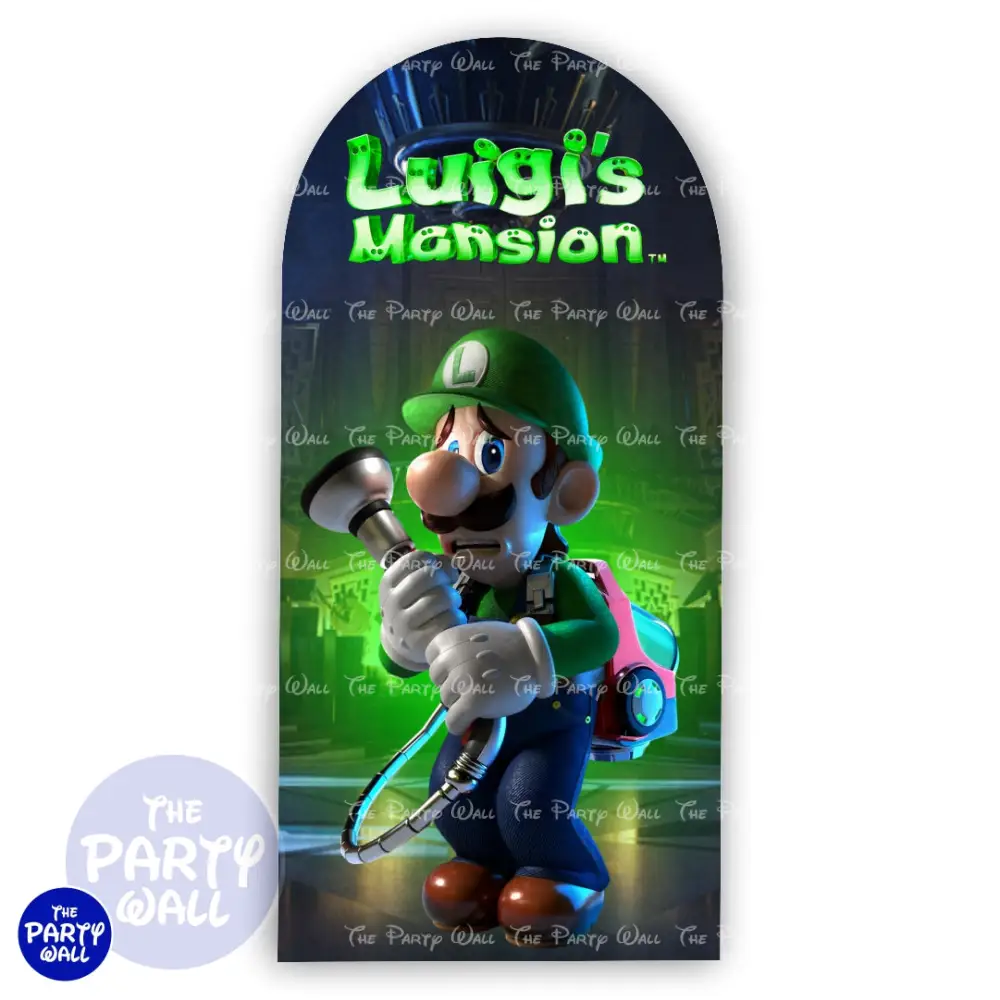 Luigi´s Mansion - Funda para mampara de punta redonda o rectangular The Party Wall
